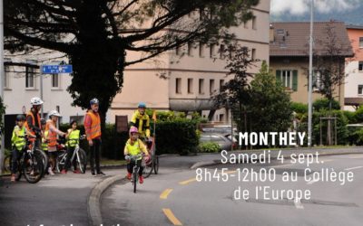 Cours vélo en famille le samedi 4 septembre 2021 à Monthey